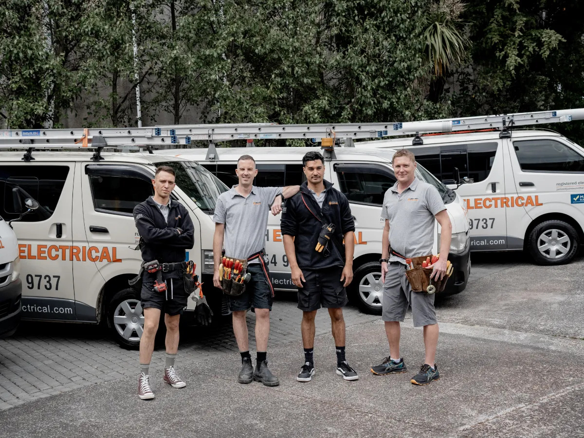 The friendly, professional team at James Smith Electrical